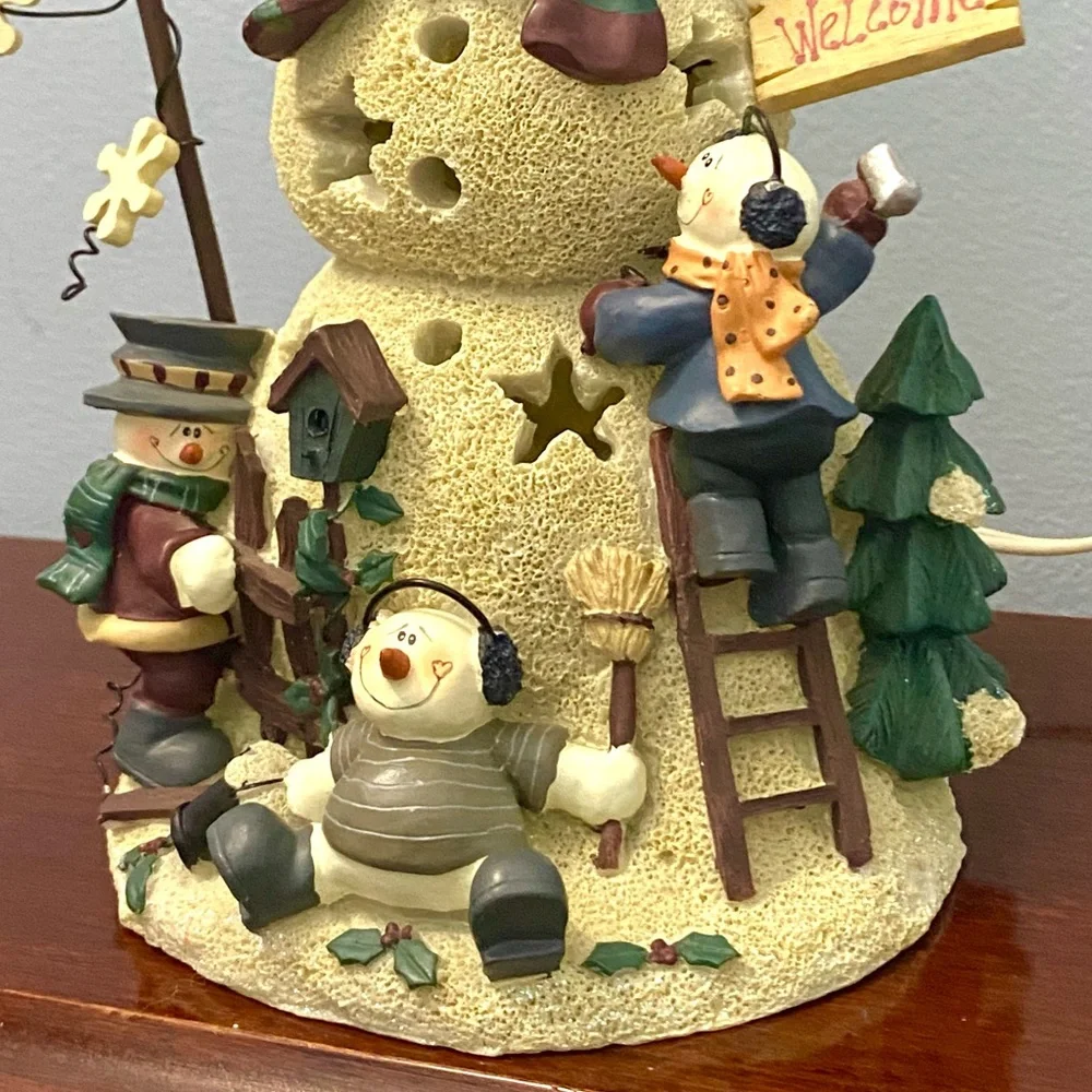 CMI Henton Christmas Snowman And Friends Welcome Light Up Display